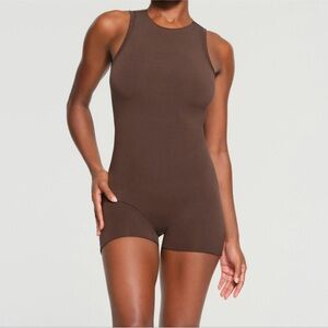 SKIMS Raw Edge Open Back Onesie
